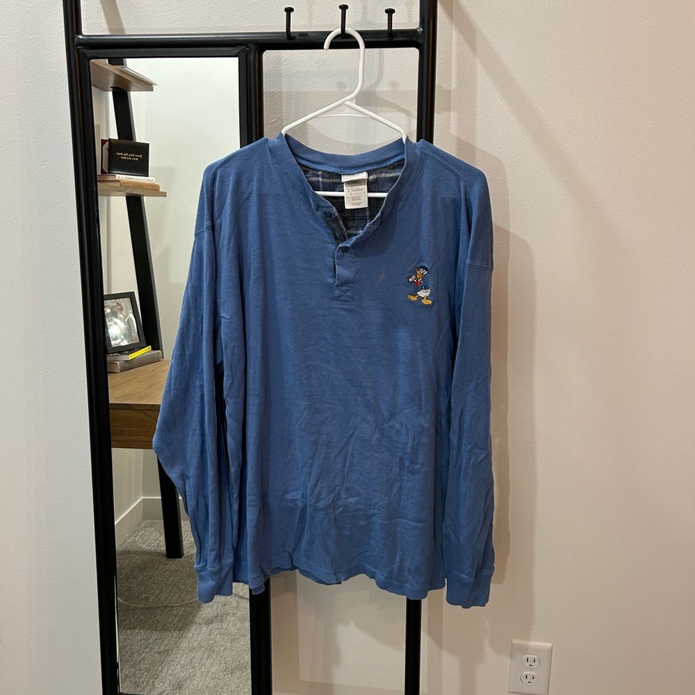 Vintage Donald Duck Embroidered Long Sleeve Shirt